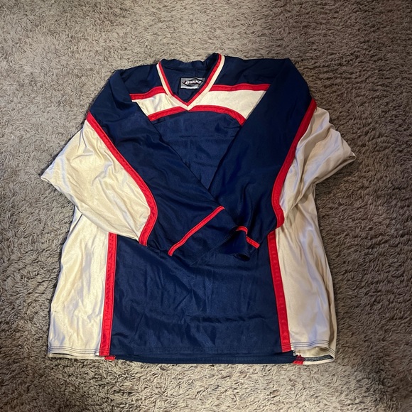 Bakka Sports Practice Jersey - Hockey Men's Blue Gold Red Used Large - Picture 7 of 9